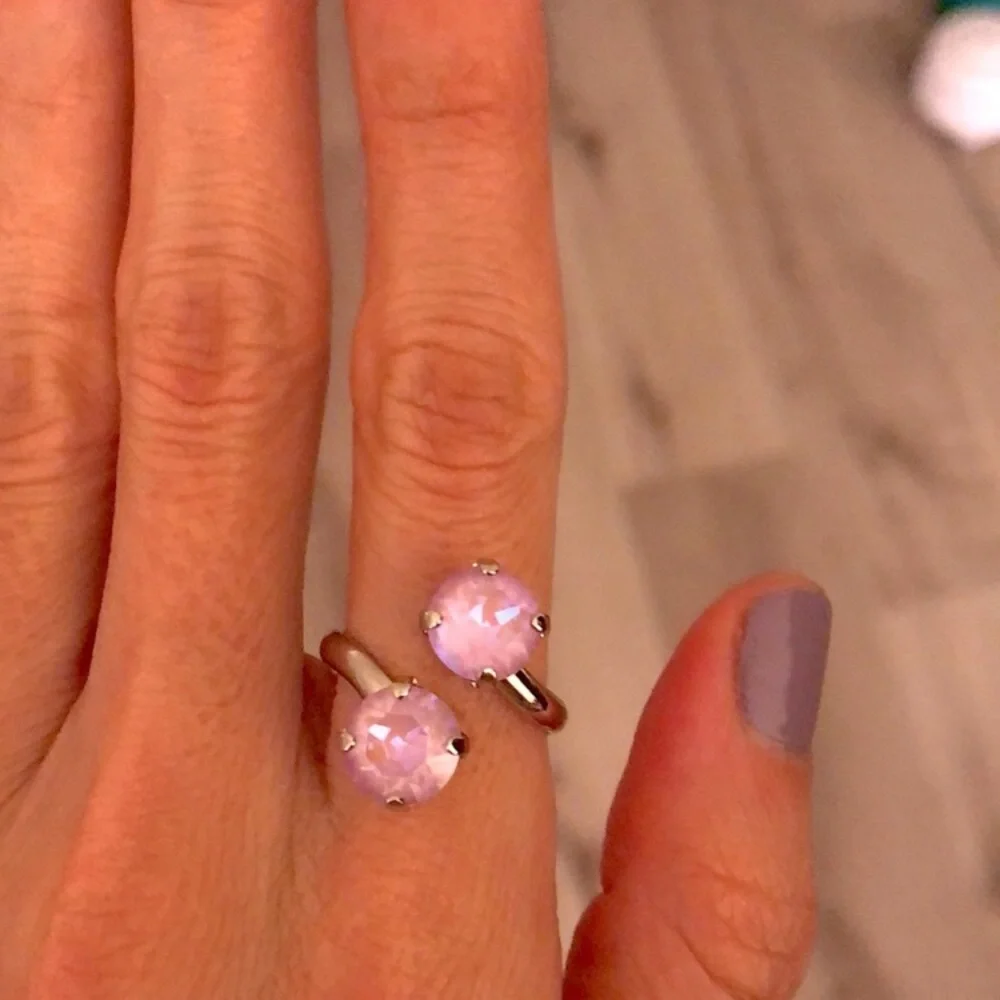 Lavender Crystal Ring